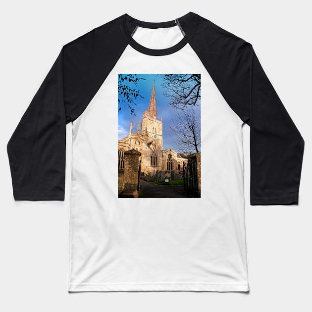 St John the Baptist Church Burford Cotswolds Baseball T-Shirt by AndyEvansPhotos